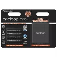 Аккумулятор Ni-Mh 930 мА·ч Panasonic eneloop pro AAA + кейс, 4 шт