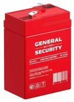 Аккумулятор General Security GS 4.5-6 (6В 4.5Ач / 6V 4.5AH) для детского электромобиля/сигнализации/фонаря