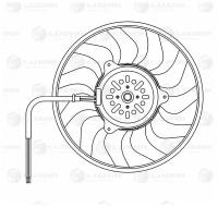 Электровентилятор кондиционера для автомобилей A6 (С6) (04 ) (без кожуха) LUZAR LFAC 1808 - Luzar арт. LFAC1808