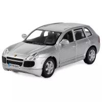 Легковой автомобиль Serinity Toys Porsche Cayenne Turbo (5075DKT) 1:38, 12.5 см, серебристый