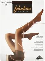 Колготки Filodoro Top Comfort, 20 den, размер 1-2/5XL/2/S, серый, коричневый