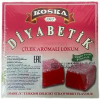 Лукум турецкий клубничный без содержания сахара(DIABETIK), 250 грамм