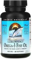 Омега-3 Source Naturals, Omega-3 fish oil, 850 мг, 60 капсул, 850 мг