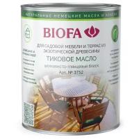 BIOFA 3752 Тиковое масло (0,375 л Бесцветная база )
