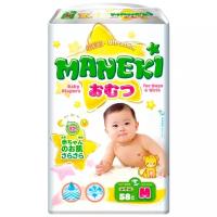 Maneki подгузники Ultraskin M (6-11 кг) 58 шт., 58 шт