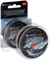 Mikado, Плетеный шнур Nihonto Fine Braid, 15м, 0.10, 7.70кг, Black