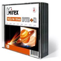 Носители информации DVD+R, 16x, Mirex, Slim/5, UL130013A1F