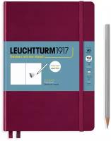 Скетчбук Leuchtturm1917, нелинованный, 56 листов, А5, красный портвейн