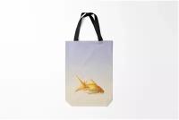 Сумка-шоппер / 31х42 см / Популярные иллюстрации / Природа золотая рыбка