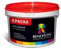 Краска ВДАК «RENOTON» Фасадная Атмосферостойкая, белая (ведро 14кг)