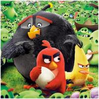 Пазлы для детей Angry Birds Сердитые птички Ред и Бомба / Деревянный пазл - Детская Логика