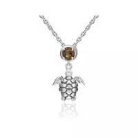 PLATINA jewelry Подвеска из серебра 925 пробы с эмалью, раухтопазом 03-3204-00-202-0200-68