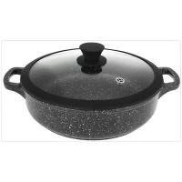 Сковорода-жаровня Традиция Гранит, ТГ9267/ТГ9247, диаметр 24 см