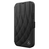 Чехол-книжка CG Mobile Mercedes Genuine leather Bow Quilted/perforated Booktype для iPhone 12 mini, цвет Черный (MEFLBKP12SDIQBK)