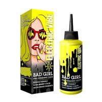 Оттеночное средство Bad Girl / Бэд герл Electric Vibe тон неоновый желтый, бутылка 150мл / уход за волосами