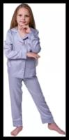 Пижама детская из тенселя с брюками и рубашкой 