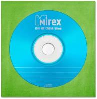 Диск Mirex CD-R STANDARD 700Mb 48X в бумажном конверте с окном, зеленый