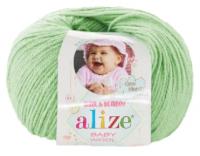 Пряжа Alize Baby Wool, 40 % шерсть, 40 % акрил, 20 % бамбук, 50 г, 175 м, 10 шт., 188 зеленая мята 175 м