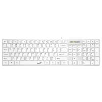 Клавиатура проводная Genius Slimstar126 White