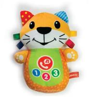 Интерактивная развивающая игрушка Азбукварик Музыкальная игрушка Телефончик малыша Котик, 3098, оранжевый