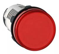Лампа сигнальная светодиодная красная 22мм 24V DC