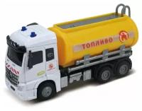 Бензовоз Funky Toys Die-cast, инерционный механизм, свет, звук, 1:43 61082