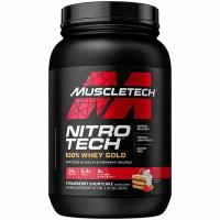 Muscletech, Nitro Tech, 100% Whey Gold, Strawberry Shortcake, 2.03 lbs (921 g)