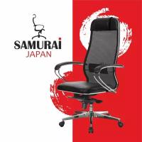 Компьютерное кресло Метта Samurai Comfort-1.01 для руководителя, обивка: искусственная кожа/текстиль, цвет: черный