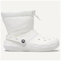 Crocs Сапоги Classic Lined Neo Puff Boot M5W7 EU 37-38 23см, white