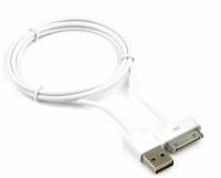 Кабель USB Cablexpert CC-USB-AP1MW AM/Apple, для iPhone/iPod/iPad, 1 м, белый