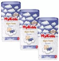 Подгузники трусики ночные детские с индикатором влаги MyKiddo Night Pants XL (12-20) 34 шт (2 уп х 17 шт)