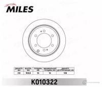 Диск тормозной TOYOTA LAND CRUISER J70 J80 4 2D 90 задний вент D 312мм MILES K010322