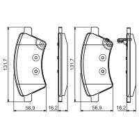 BOSCH 0986495101 Колодки тормозные дисковые перед