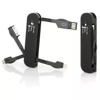 Кабель универсальный, зарядное устройство для iphone, кабель Lightning, 30 pin, Micro usb кабель, USB, Черный