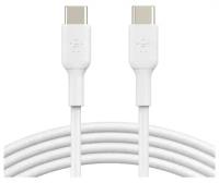 Кабель Belkin USB-C - USB-C, 1м, пластик, белый (CAB003bt1MWH)