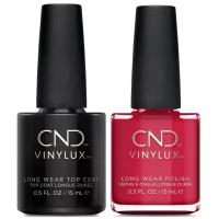 CND Набор лаков для ногтей Vinylux + Top Coat