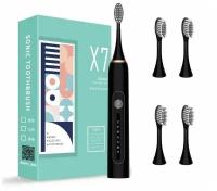 Звуковая зубная щетка Sonic Toothbrush Smarter X-7, черная