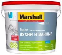 Краска для кухни и ванной латексная Marshall матовая база BW 4,5 л