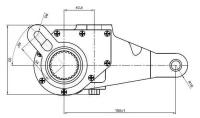 Рычаг тормоза регулировочный TRIALLI ZF 2515