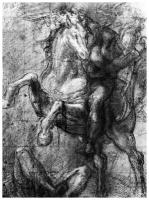 Репродукция на холсте Всадник (Rider) №2 Тициан 30см. x 41см
