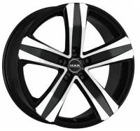 Диск колесный MAK Stone 5 6.5xR16 5x108 ET46 ЦО65.1 чёрный глянцевый с полированной лицевой частью F65605TBM46GG3X