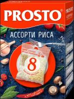 Рис PROSTO Ассорти (бурый, круглозерный, длиннозерный, обработанный паром) 500 г