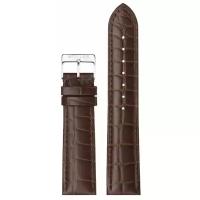 Ремешок Stailer, фактура тиснение, матовая, лаковая, размер 18/16 M, коричневый