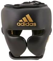 Шлем боксерский AdiStar Pro Headgear черно-золотой