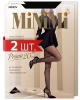 Колготки MiNiMi Prima, 20 den, 2 шт., размер 4/L, черный