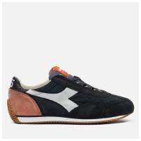 Мужские кроссовки Diadora Heritage Equipe Suede Stone Wash чёрный, Размер 46 EU