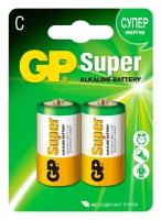 Батарейка GP Super LR14 C Alkaline 1.5V (2шт в блистере)