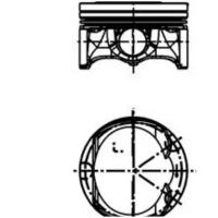 40251610 KOLBENSCHMIDT Поршень в к-те VAG 1.8 TFSI