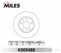 Диск тормозной MILES K000488 CITROEN JUMPER FIAT DUCATO PEUGEOT BOXER 94 передний вент D 300мм MILES K000488