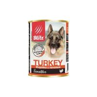 Blitz Консервы для собак, индейка печень BDW02-1-00400 | Sensitive Dog Turkey Liver, 0,4 кг (10 шт)